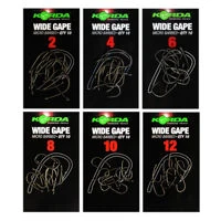 Korda Wide Gape Barbed Hooks
